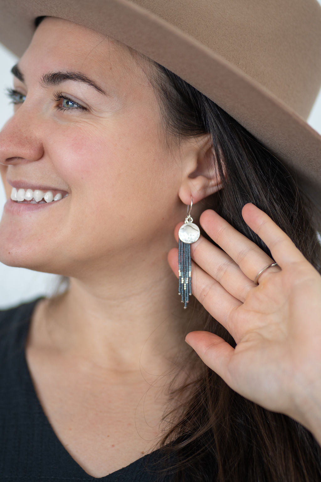 Concho Earrings - Montana Sky Blue