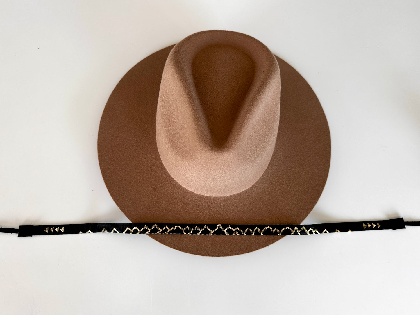 Black and Gold Mountain Range Hatband