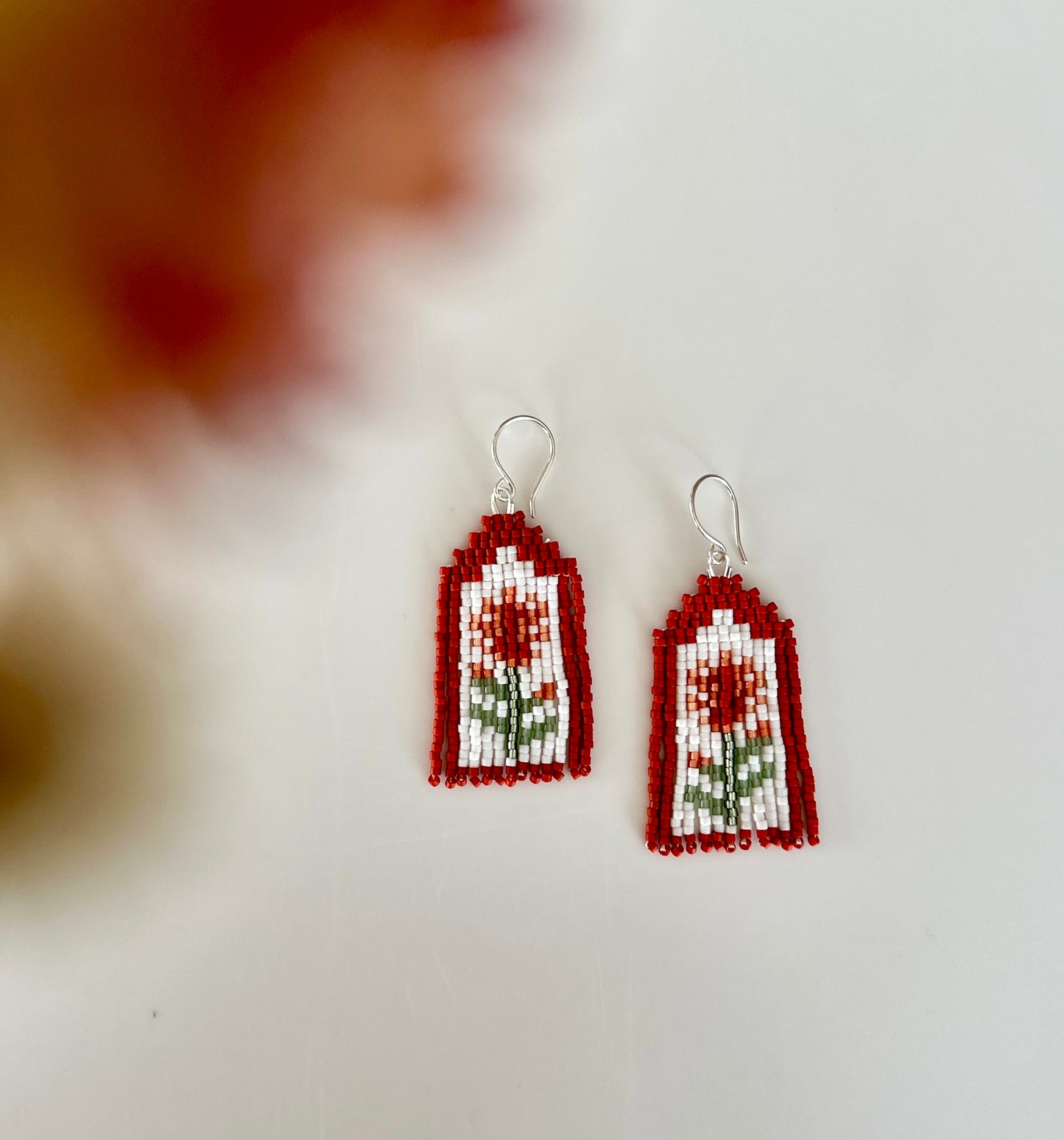 Indian Paintbrush Earrings