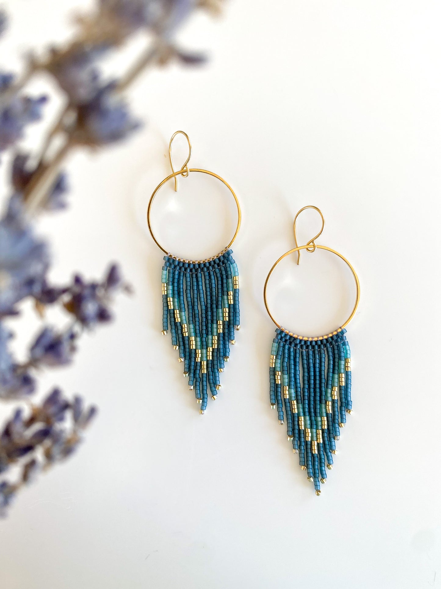 Fringe Hoops - Montana Sky Fringe, Gold