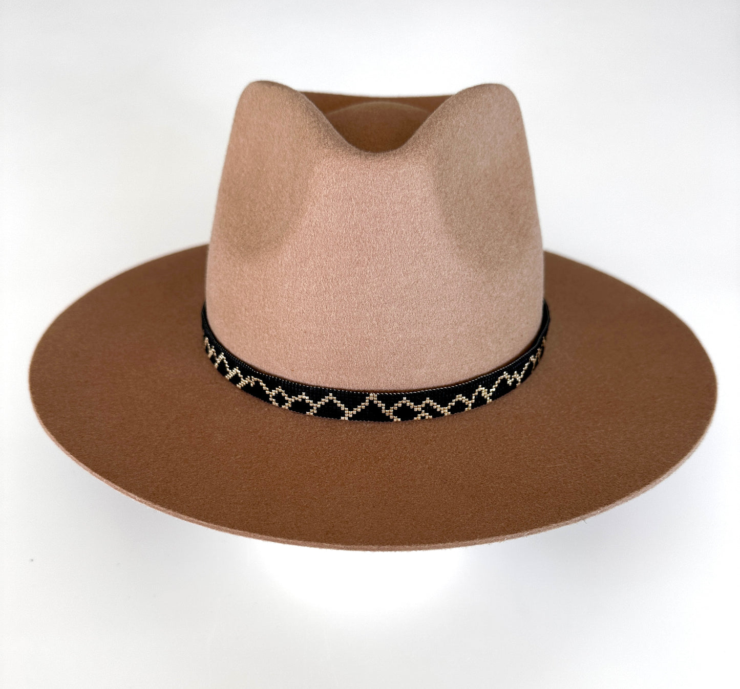 Black and Gold Mountain Range Hatband