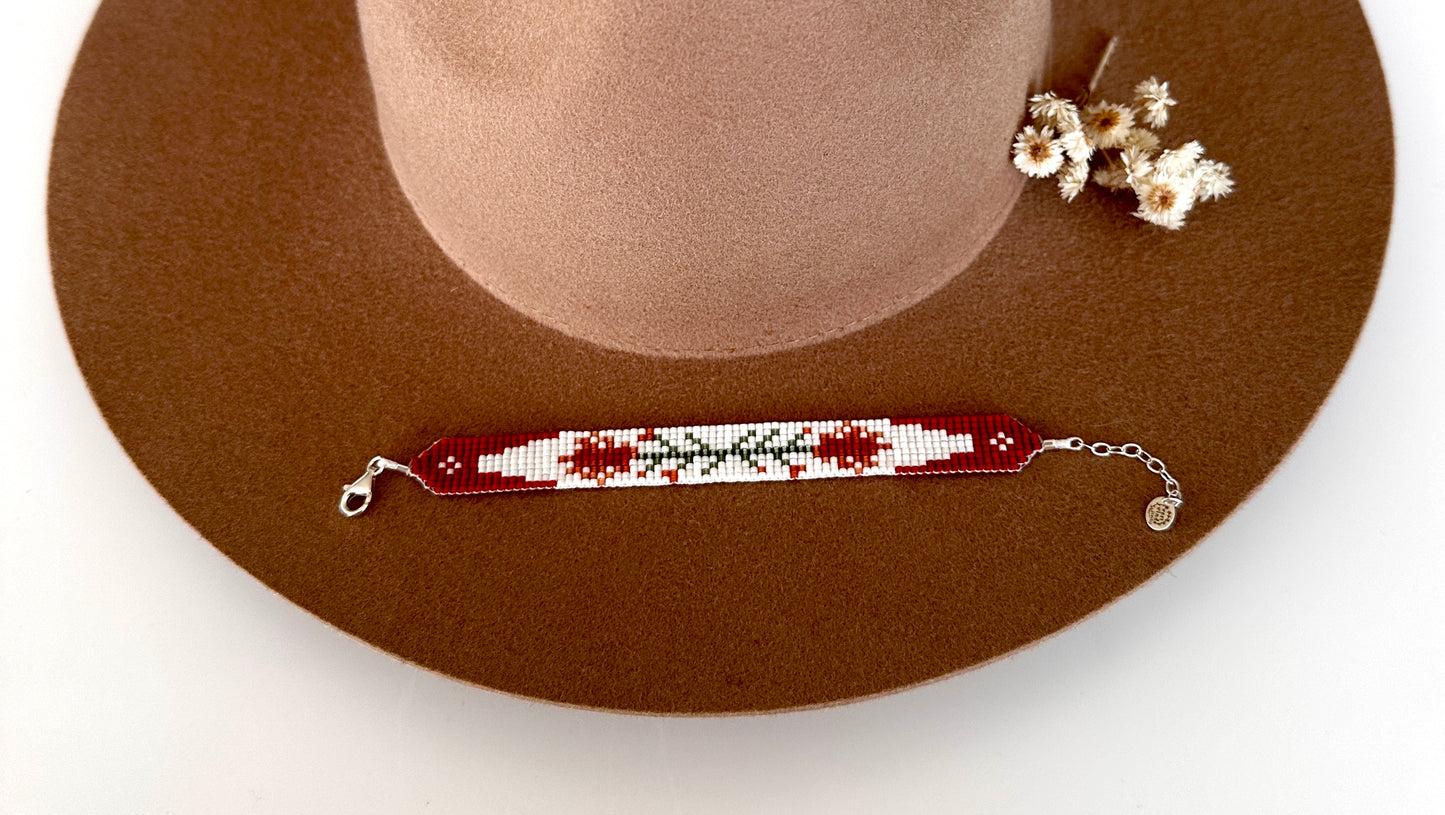 Indian Paintbrush Bracelet