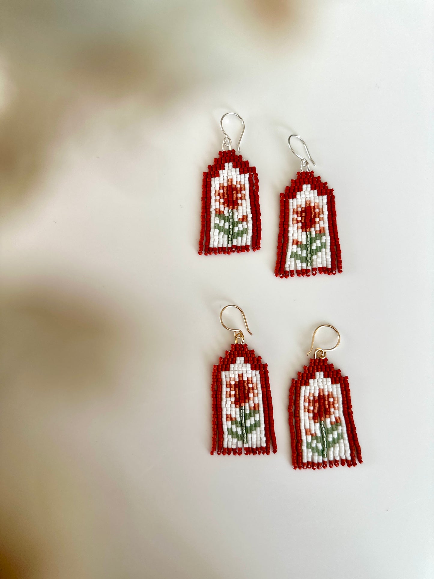 Indian Paintbrush Earrings