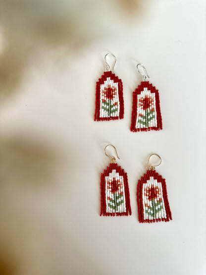 Indian Paintbrush Earrings