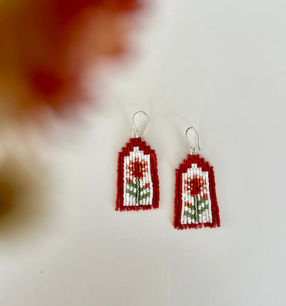 Indian Paintbrush Earrings