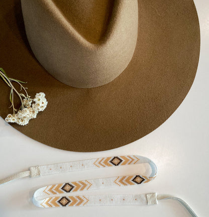 Radiant Hatband: White and Brown