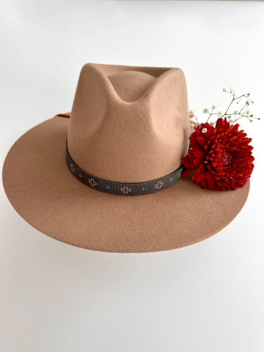 Wild West Hatband, Charcoal and Pewter