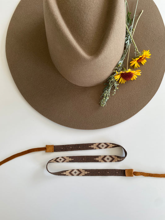 Western Hatband: Brown and Tan