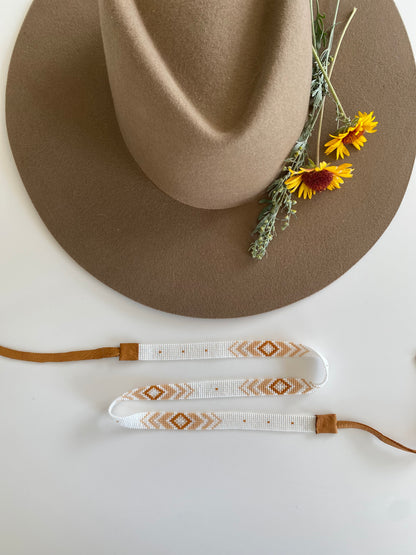 Radiant Hatband: White and Mustard