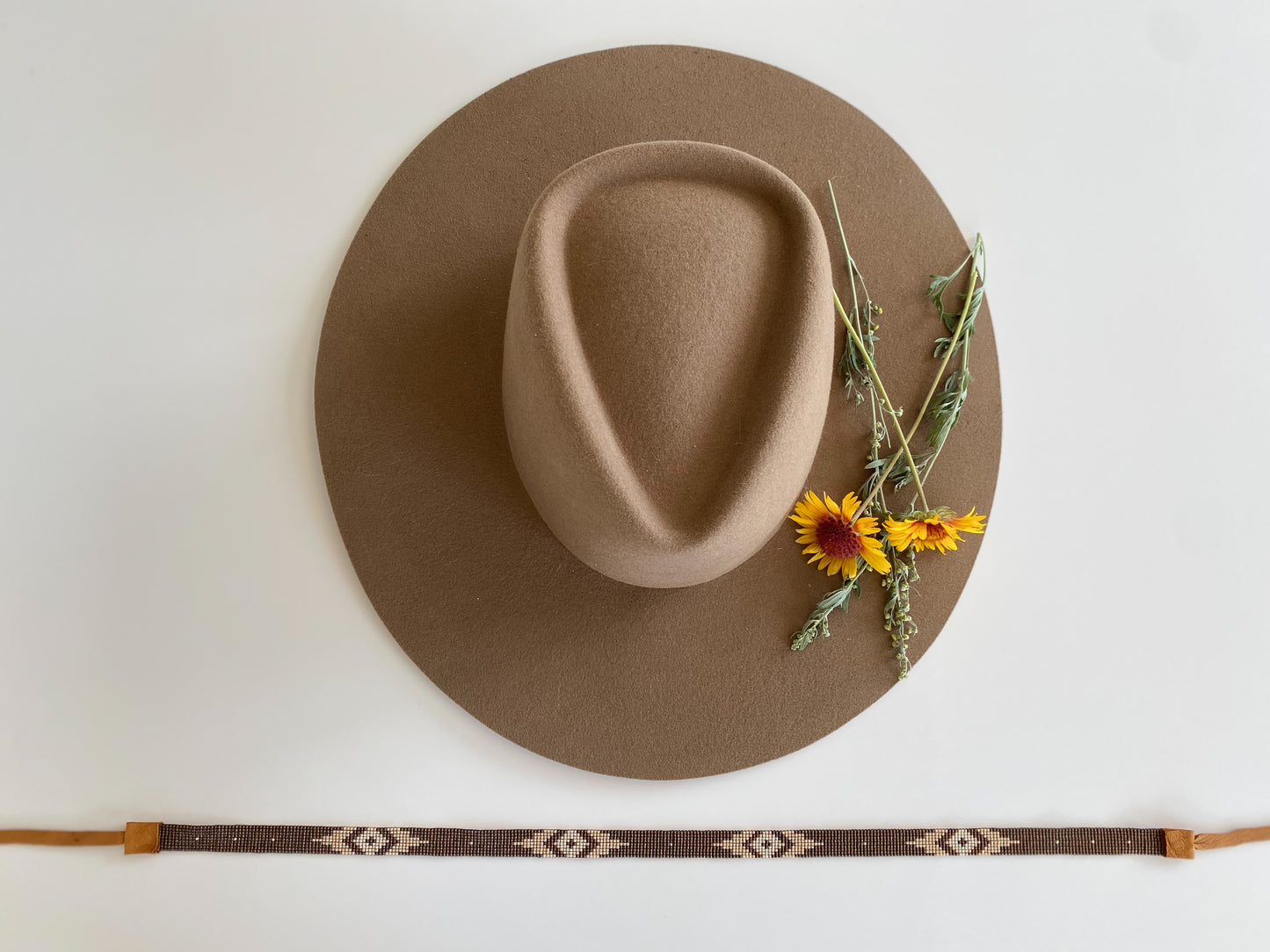 Western Hatband: Brown and Tan