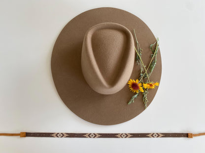 Western Hatband: Brown and Tan