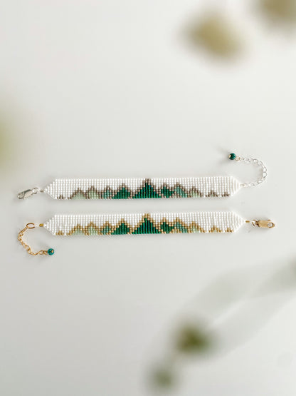 Emerald Green Bracelet - SILVER OR GOLD