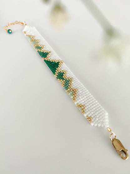 Emerald Green Bracelet - SILVER OR GOLD