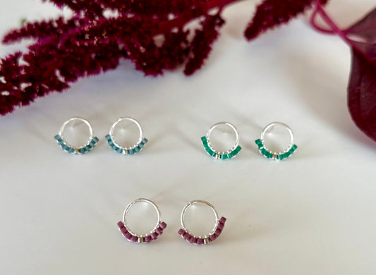 Sterling Silver Mini Hoops